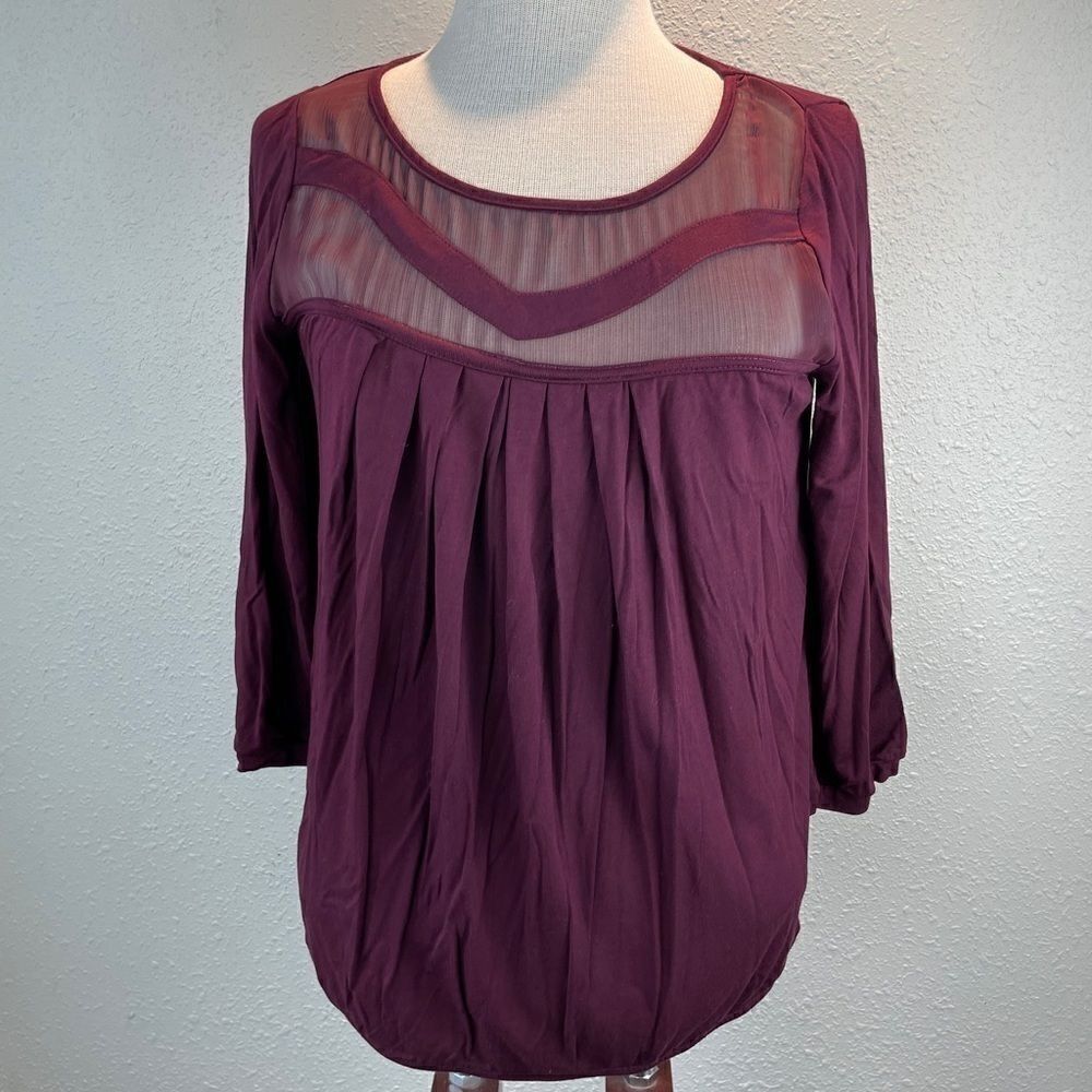 NWT August Silk Blouse Top Size M